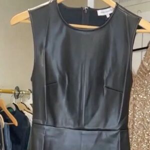 NWT small WeWoreWhat leather dress
